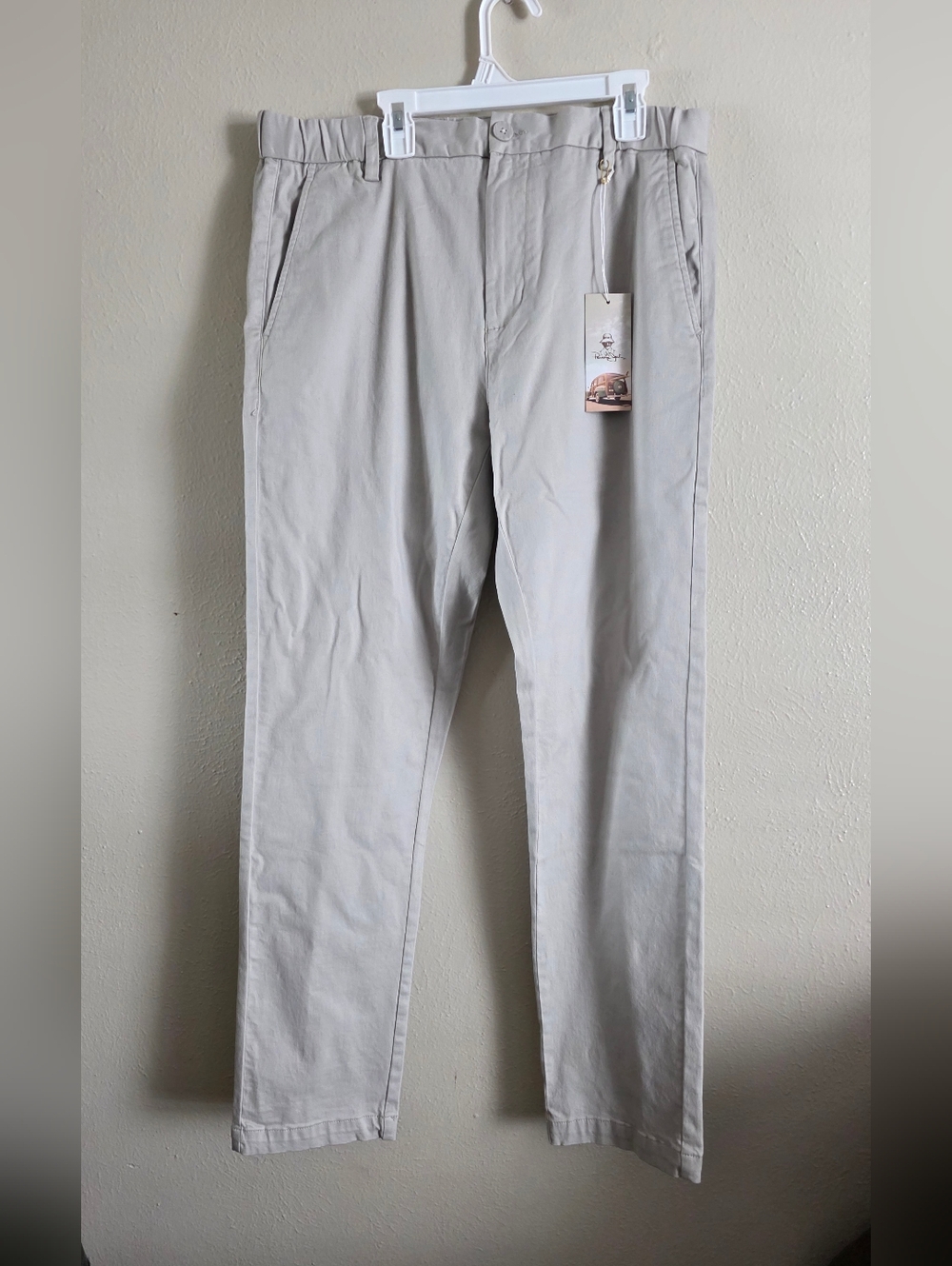 Panama Jack Light Beige / Gray Straight Chinos